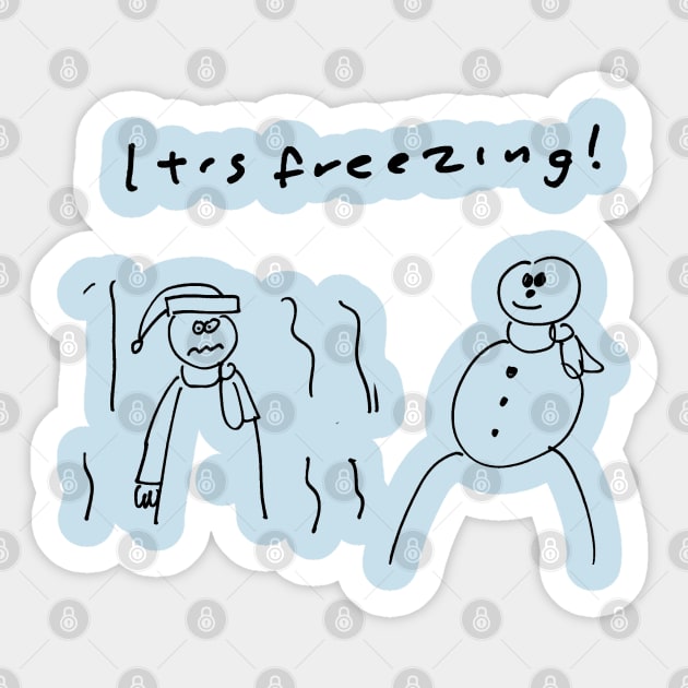 It's Freezing! Sticker by 6630 Productions